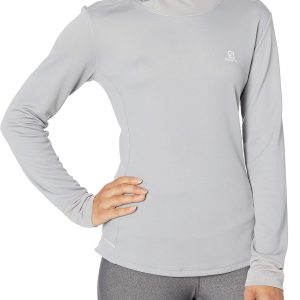 Salomon Agile LS Hoodie Felpa Donna Corsa Escursionismo-0