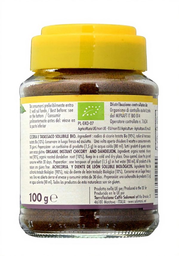 Caffè Salomoni Cicoria Tarassaco Solubile Bio Sostituto