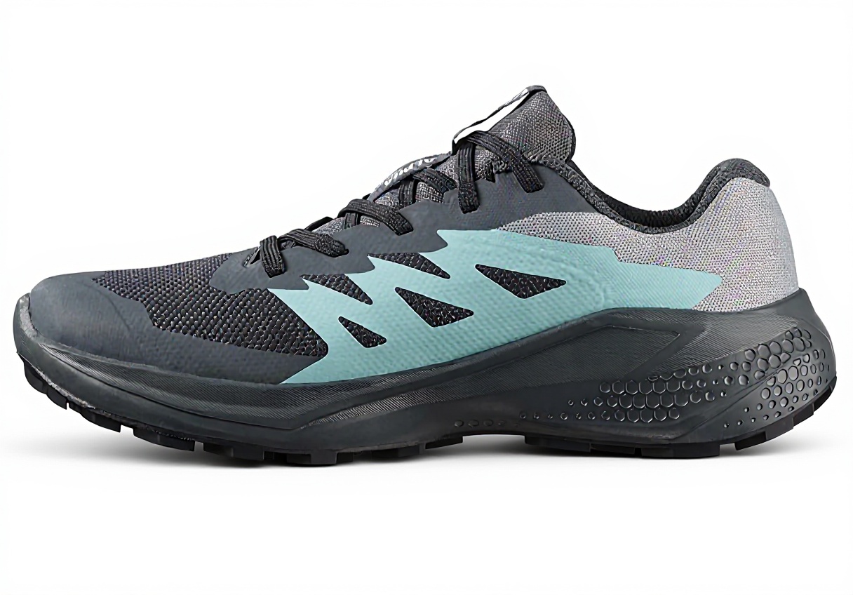 Salomon Alphaglide Gore-Tex scarpe da trekking in uso su sentiero montano