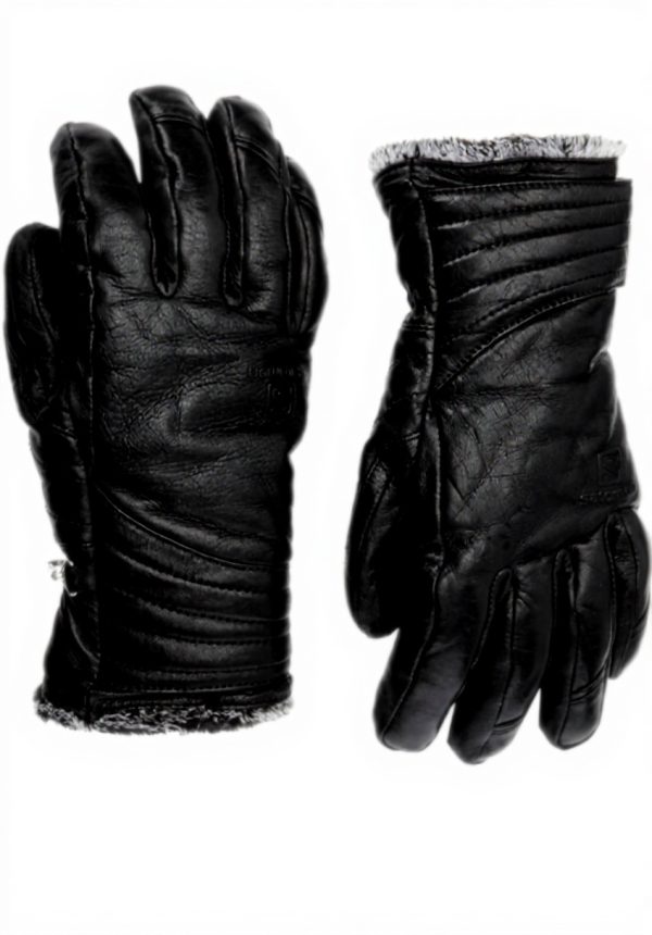 Guanti da Sci Salomon Donna Pelle Primaloft Nero XS