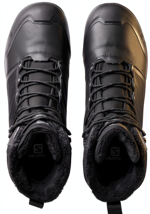 Salomon Scarpe Escursionismo Pelle Liscia Unisex Adulto Nero-1
