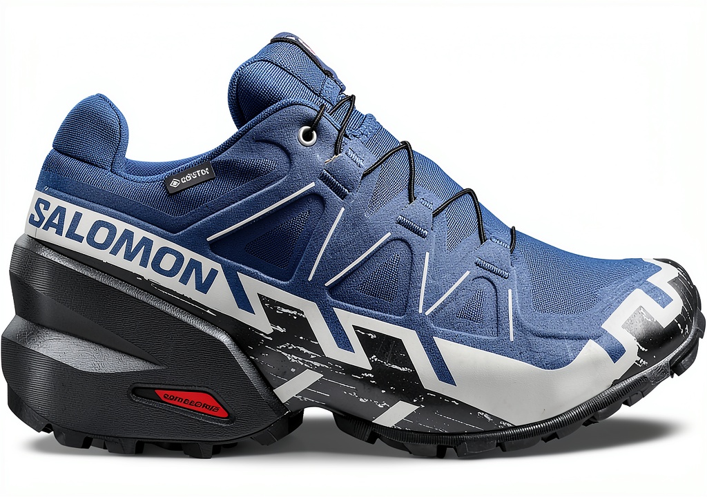 Scarpe Salomon trail running su sentiero roccioso