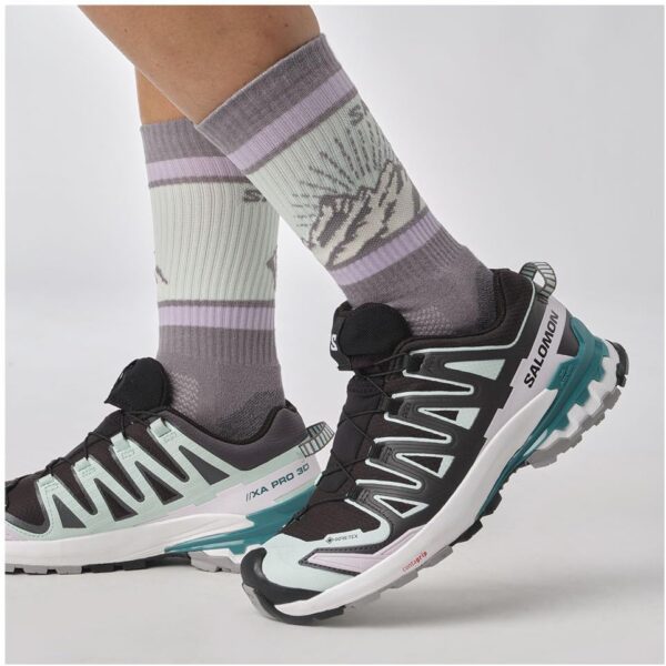 Salomon Scarpe Trail Running Donna Black Phantom Pewter-1
