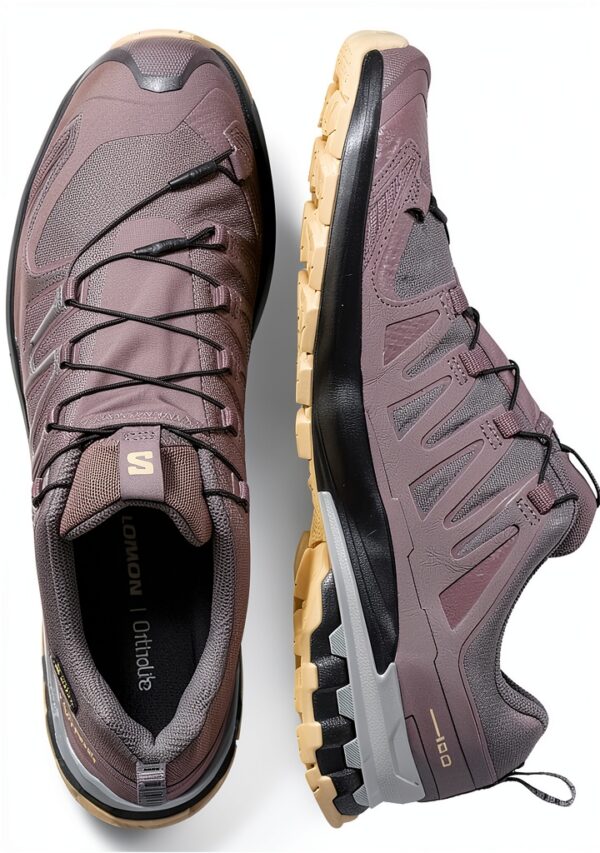 Salomon scarpe da corsa donna Viola Grigio Nero Hzlnut-2