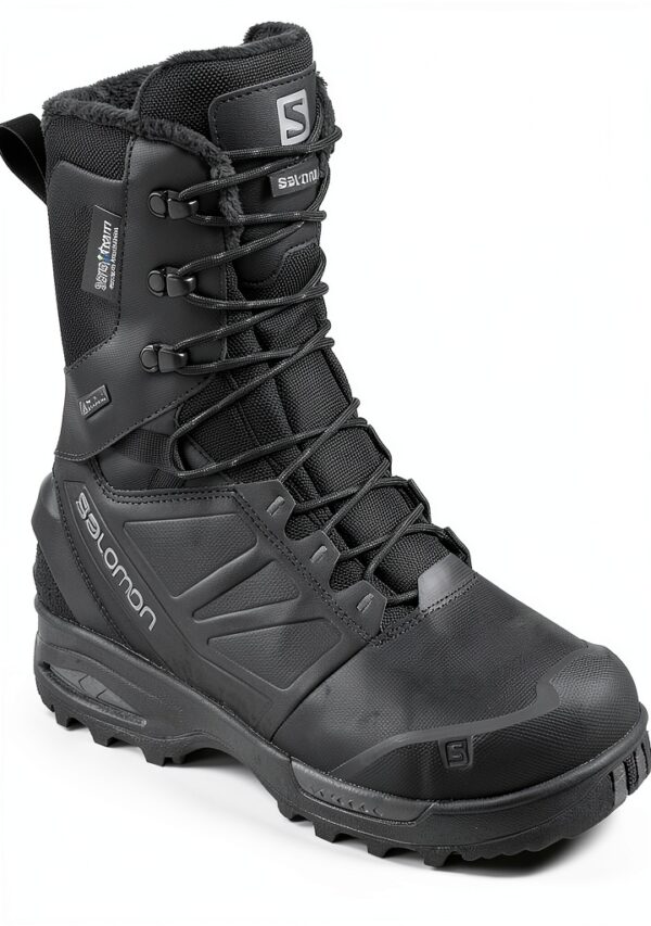 Salomon Scarpe Escursionismo Pelle Liscia Unisex Adulto Nero-0