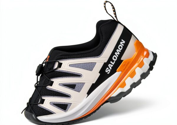 Salomon scarpe da corsa uomo Nero Grigio Arancione 45 1/3 EU-5