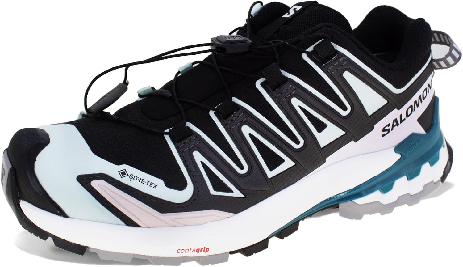 Scarpe Salomon trail running su sentiero roccioso