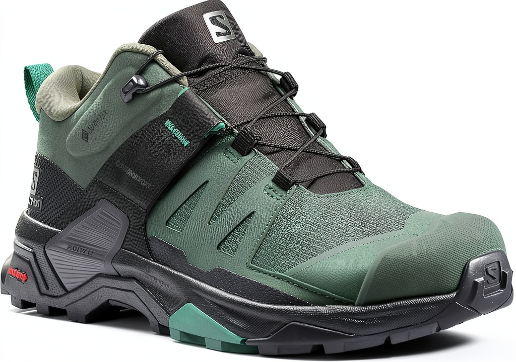 Installing Scarpe da trekking donna Salomon X Ultra 4 GTX W on a wooden desk