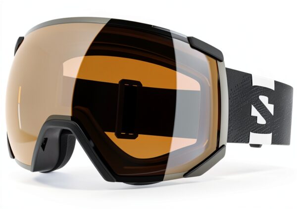 Salomon maschera da sci bambini nero antiappannamento-1