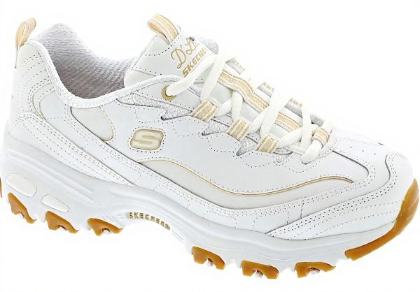Sneaker Skechers Donna Pelle Durevole Gomma Comoda Casual