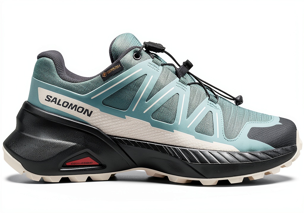 'Scarpe Salomon trail running su sentiero roccioso'