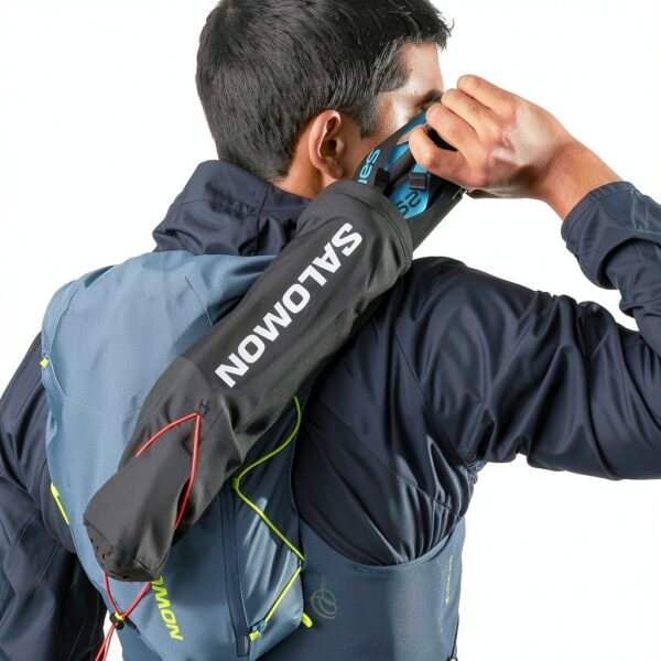 Borsa da corsa Salomon Nero tasca portaoggetti-6