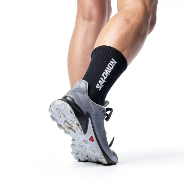 Salomon Trail Running Scarpa Uomo Grip Potente Nero/Grigio 45-49 EU-2