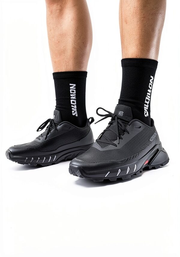 Salomon Trail Running Scarpa Uomo Grip Potente Comfort Fuze Foam Nero-2