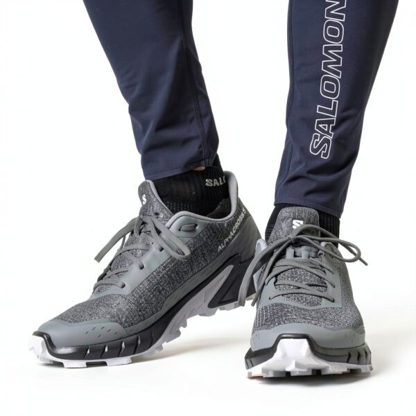 Salomon Trail Running Scarpa Uomo Grip Potente Nero/Grigio 45-49 EU-3