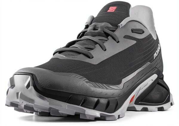 Salomon Trail Running Scarpa Uomo Grip Potente Nero/Grigio 45-49 EU-4