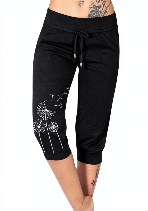Pantaloni estivi donna 3/4 EMATOP Capris con vita elasticizzata-0
