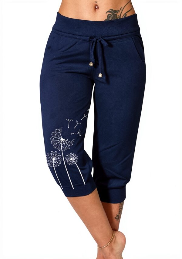 Pantaloni estivi da donna EMATOP 3/4 Capris dente di leone-1