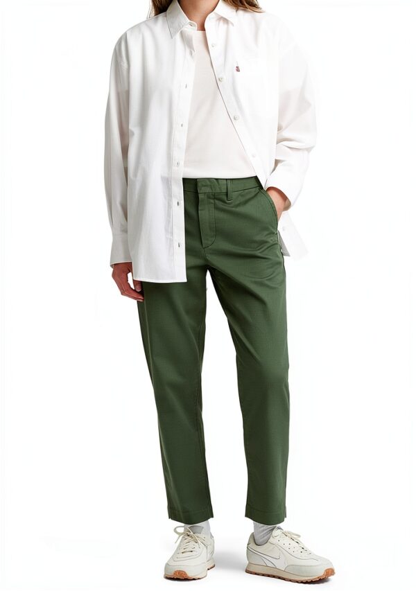 Levi's Essential Chino Pantaloni Donna Twill Vita Media Caviglia-0