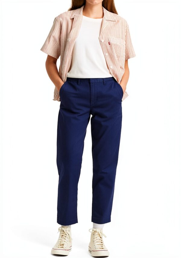 Levi's Essential Chino Pantaloni Donna Black Iris Twill A4673-0002-0
