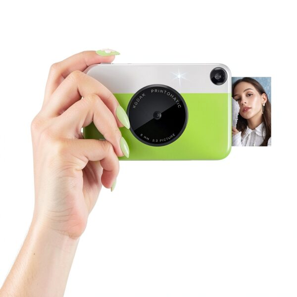 KODAK Printomatic Fotocamera - 75 Fogli - Stampa Zink 2x3” - 5MP, Portatile - Verde, Fotocamera + 75 fogli-2