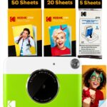 KODAK Printomatic Fotocamera - 75 Fogli - Stampa Zink 2x3” - 5MP, Portatile - Verde, Fotocamera + 75 fogli-0