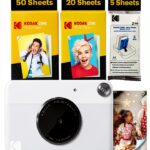 KODAK Printomatic Fotocamera - 75 Fogli - Stampa Zink 2x3” - 5MP, Portatile - Grigia, Fotocamera + 75 fogli-0