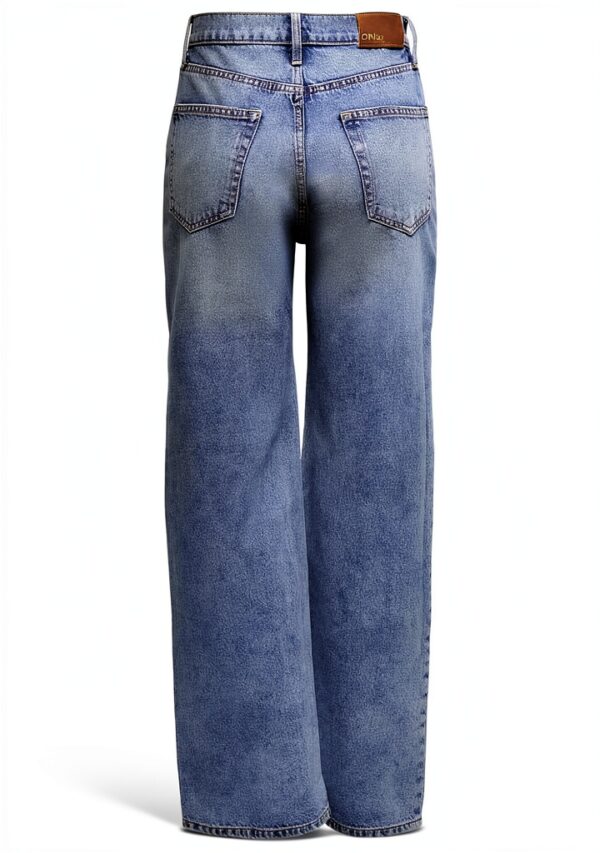 ONLY Wide Fit Jeans ONLHOPE High Waist Wide Leg Jeans Media Blu Denim-3