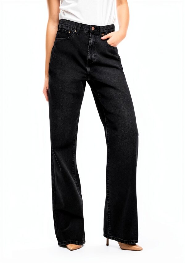 Jeans Wide Fit ONLHOPE Donna Vita Alta Gamba Larga Blu Denim-1