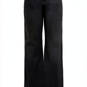 Jeans Wide Fit ONLHOPE Donna Vita Alta Gamba Larga Blu Denim-0