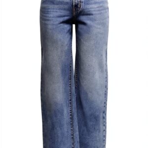 ONLY Wide Fit Jeans ONLHOPE High Waist Wide Leg Jeans Media Blu Denim-0