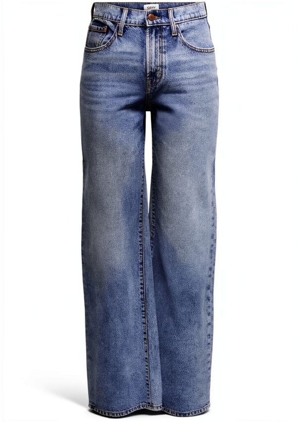 ONLY Wide Fit Jeans ONLHOPE High Waist Wide Leg Jeans Media Blu Denim-0