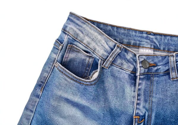 Jeans Donna Vita Alta Larghi Jeans Donna Baggy Wide Leg Fit Jeans FX9050-6